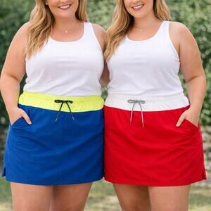 Columbia XL Skort Lot of 2 Antimicrobial Stretch Golf Tennis Shorts Athleisure